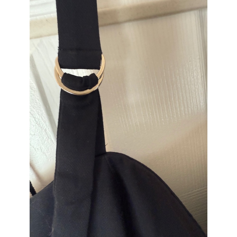 Abercrombie & Fitch Black Halter Mini Dress  Buckle‎ Large NWT 159-374-00497 - Picture 6 of 9